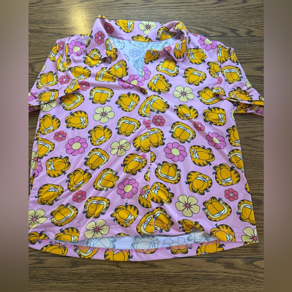 Garfield Pink Pajamas - Size Medium Cartoon